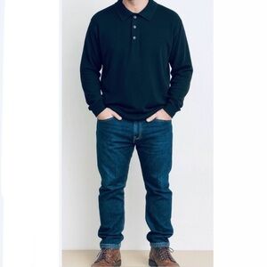 Eddie Bauer New Long Sleeve Polo Sweater Large Tall NWT